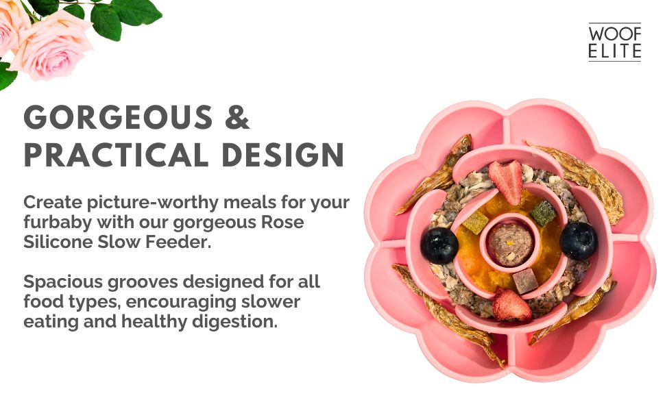 Floral Silicone Slow Feeder