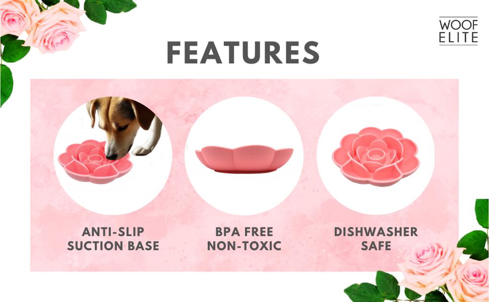 Floral Silicone Slow Feeder