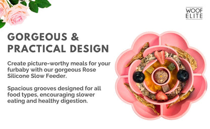 Floral Silicone Slow Feeder