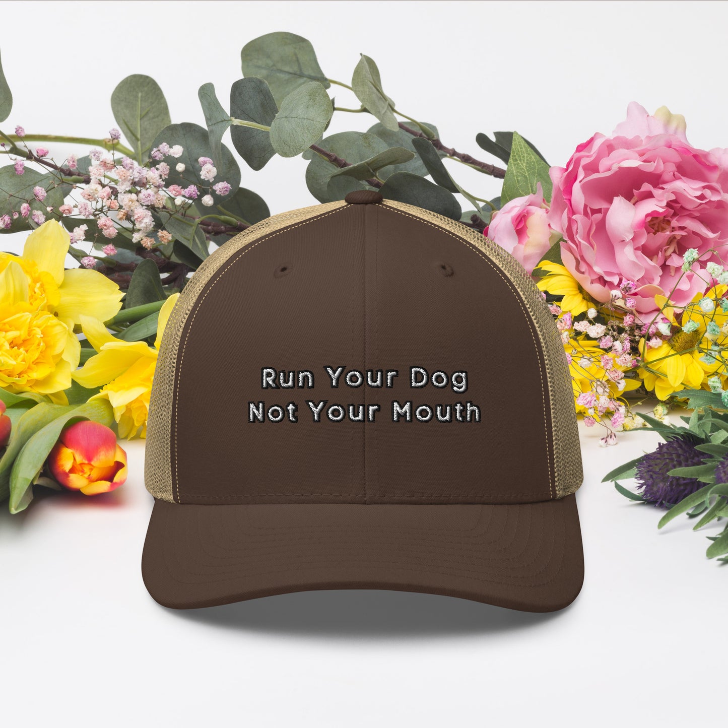 Run Your Dog Not Your Mouth Ballcap